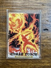 2024 SkyBox Marvel Masterpieces ’92 Platinum Human Torch Plexi #31