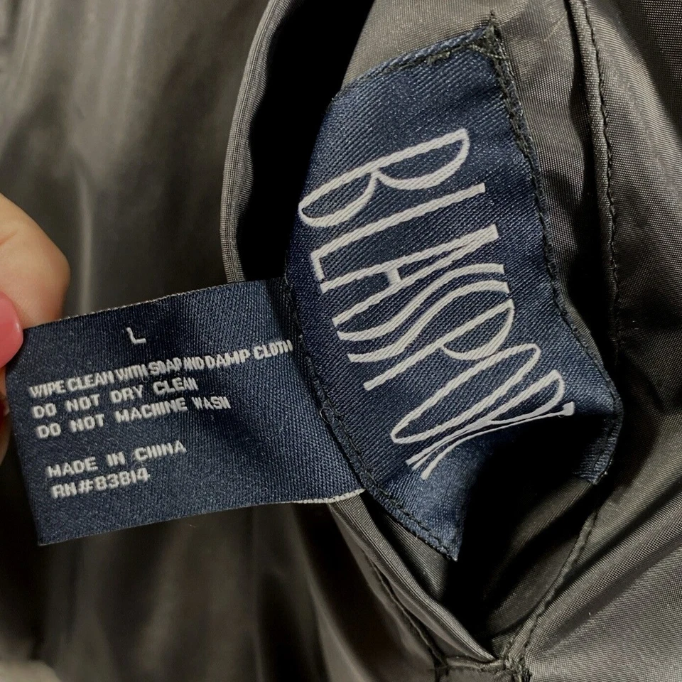 Chaleco de piel sintética gris para mujer talla grande reversible negro resistente a la intemperie con cremallera Foto 4 de 4