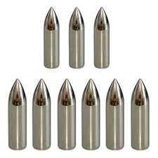 JJZS 12pcs Glue on Field Points 11/32 Wood Arrow Points Glue on Arrow Tips fo...