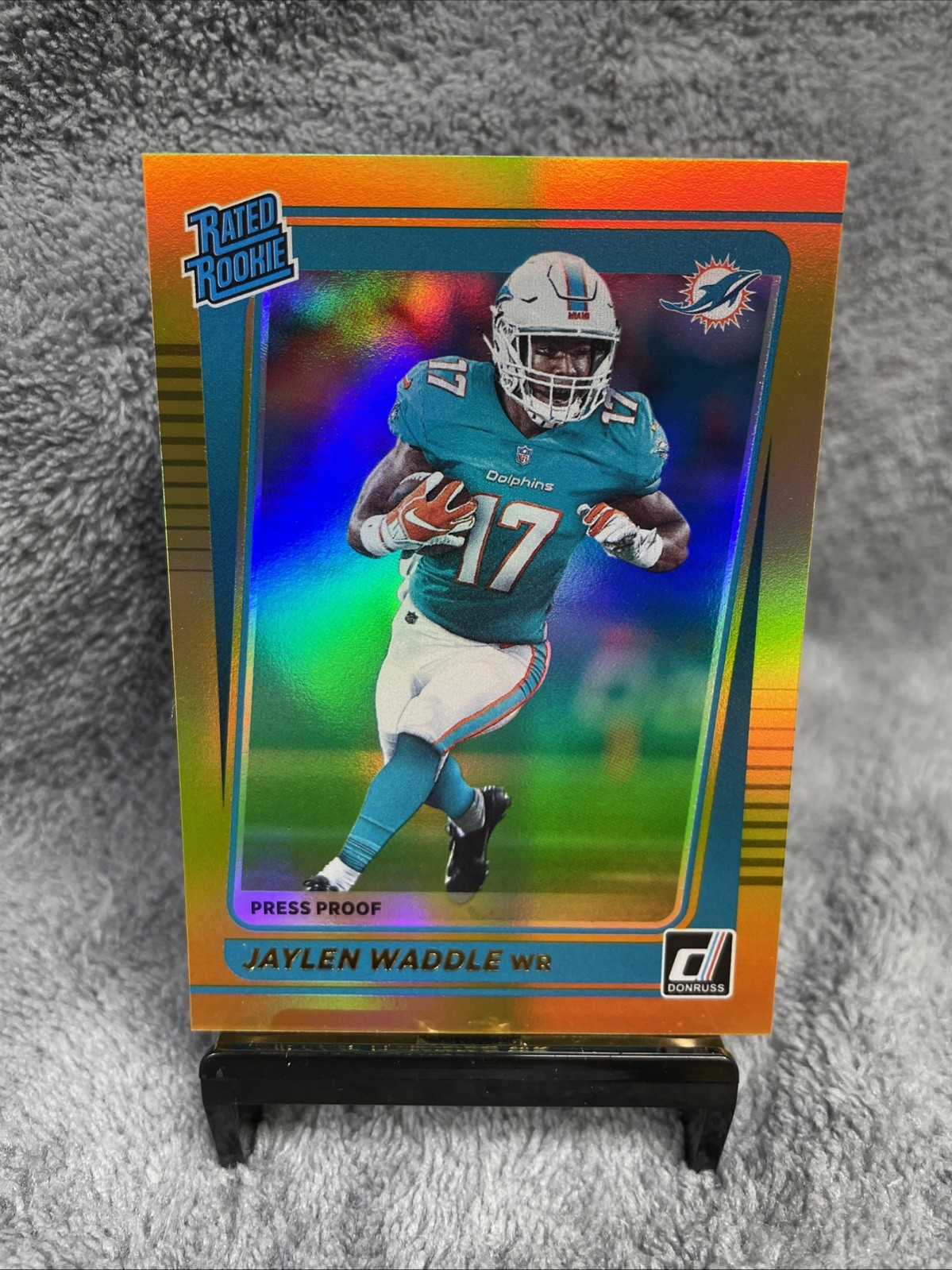 2021 Donruss Football Premium  Press Proof #263 Jaylen Waddle Rookie RC Miami