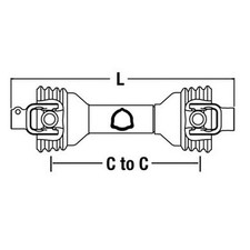 53 Complete Pto Driveline 1-38 6 Spline Qd X 1-14 Round W Pin Hole 53 Complete Pto Driveline 1-38 6 Spline Qd X 1-14 Round W Pin Hole