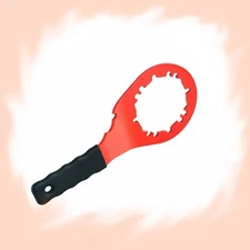 NEW RED SINK DRAIN WRENCH FITS HEX NUTS , ALL 4, 6, 8-TAB LOCKING NUTS  -A