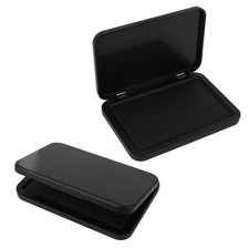 2 PCS Black Ink Pads 10.1x6.3cm 4x2.5 Inch Premium Stamp Fingerprints Craft