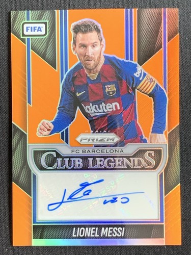 Lionel Messi 2025-26 Panini Prizm FIFA Club Legends Orange Auto 73/99 #CL-LM
