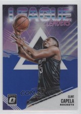 2018 Panini Donruss Optic League Leaders Blue Prizm 41/85 Clint Capela #10 0g27