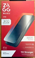 ZAGG XTR4 Screen Protector ~ For iPhone 16 Pro ~ 11 X Stronger!!!