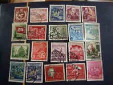 RAL5 / DDR 20 alte Briefmarken aus 1950-1960 FUNDGRUBE 5