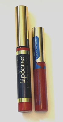 Lipsense Bundle Blu-Red (midi size) & Peppermint Punch Lip Gloss (mini size)