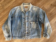 Vintage Levi s 70502 XX Type I Denim Jacket Big E Red selvedge Japan 1989 Sz L