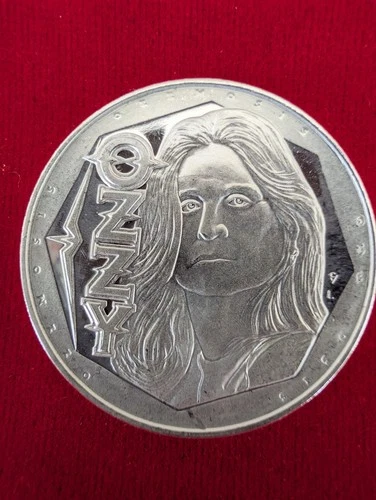 MK Barz Ozzy Osbourne Tribute 1 Ozt .999 Fine Silver Round