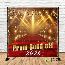 Personalised Prom 2026 Party Backdrop Banner Photography Background Decorations