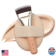 THE TOOL LAB All Day Cover Duo - Base Makeup Brush & Sponge Set K-Beauty