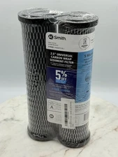 AO Smith 2.5” Universal CARBON WRAP SEDIMENT FILTER 5 Micron New In Sealed 2Pack