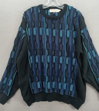 Vintage Norm Thompson Coogi Sweater Men's Size XL Crew Neck Textured Canada Made