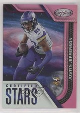 2022 Certified Certified Stars Mirror Pink 143/199 Justin Jefferson #CS-23 04tw