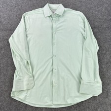 Mizzen Main Shirt Mens Medium Green Spinnaker Trim Fit Performance Stretch