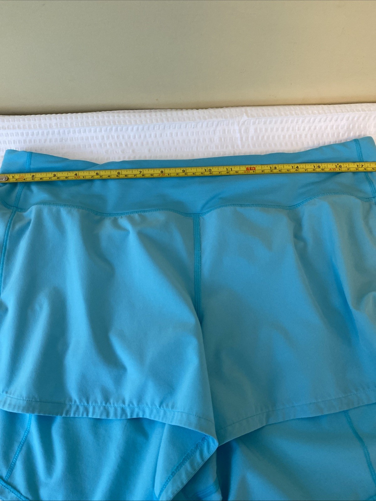 Lululemon🌐Speed Up Shorts🌐Size 14🌐Pool Blue Hi-Rise Ins 4" (Excellent Cond) image 8