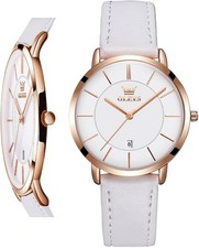 OLEVS Women Wrist Watches Ultra Thin 6.5mm Minimalist Business Dress Waterproof