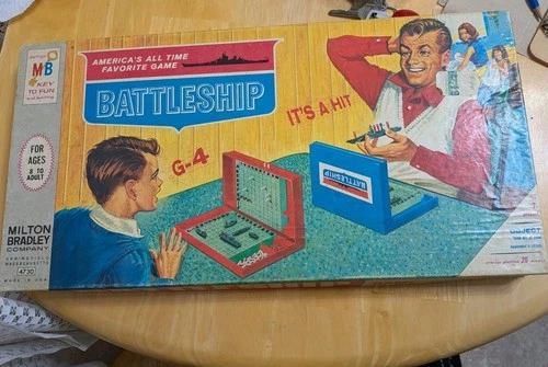 Milton Bradley Battleship 1967 War Board Game for 2 Players Ages 8+ Vintage