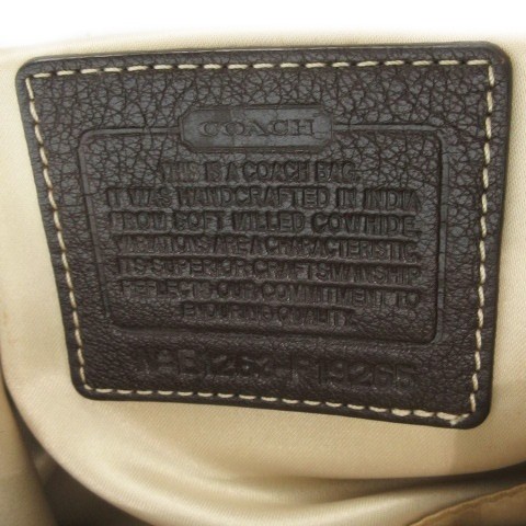 COACH Torba na ramię Crossbody Skóra Turn Lock Logo Charm Brązowy F19265 AO4 GY18 - Zdjęcie 8 z 9