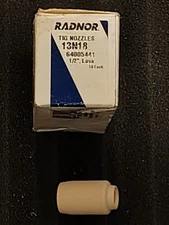 Radnor Model 13N18 Tig Nozzles 64005441 LAVA 1/2 Standard 8pk