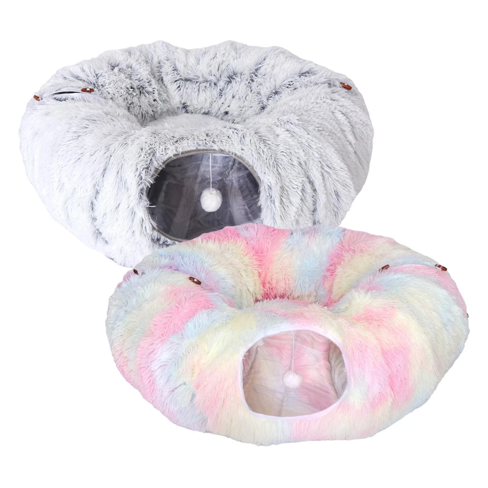 Cat Tunnel Bed Cat House Cat Toy Dog Bed Exercise Warm Comfortable Pet Bed for