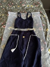 Two Piece Women Set Crop Top And Pants