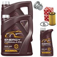 Motoröl Filter Set MANNOL 5W-40 11 Liter + Schraube für Mercedes Sprinter 5-T Motoröl Filter Set MANNOL 5W-40 11 Liter + Schraube für Mercedes Sprinter 5-T