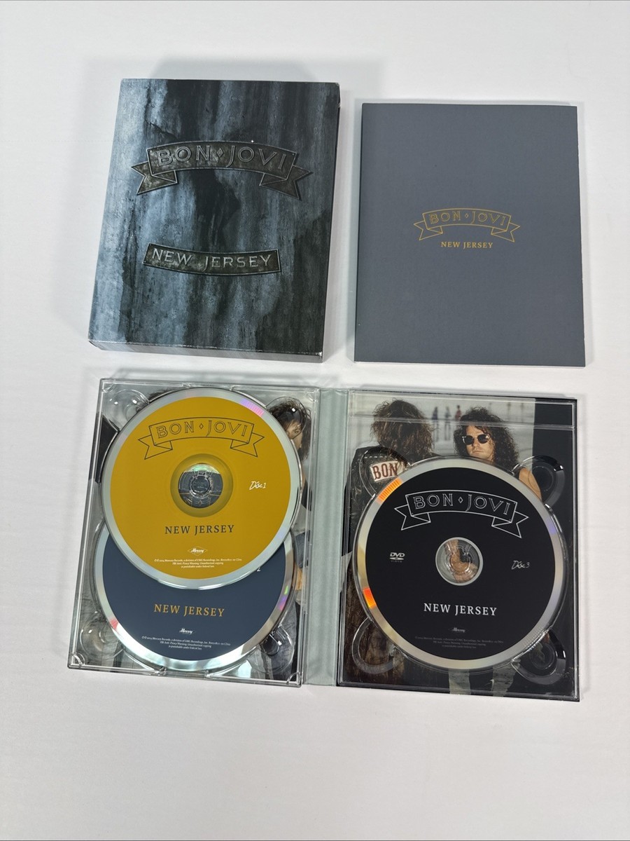 Bon Jovi New Jersey 2 CD 1 DVD box set 2014 RARE OOP Sons of