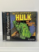 Incredible Hulk: The Pantheon Saga (Sony PlayStation 1, 1997) CIB Tested Working