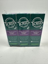 Tom’s Whole Care Natural Toothpaste w/ Fluoride. Spearmint, 4 Oz, 3-pack. Open B 1.33 per gallon