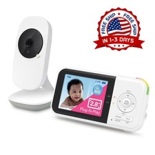 Monitor de beb  con c mara y audio, visi n nocturna y audio bidireccional NEW US