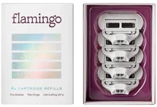 Flamingo Women's Razor Blade Refills - 5-Blade Refill Cartridges - 4 Count