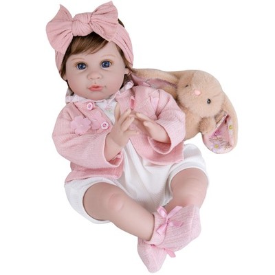 Reborn Baby Dolls Girl, 22 inch Soft Body Lifelike Realistic Newborn Baby Gir...