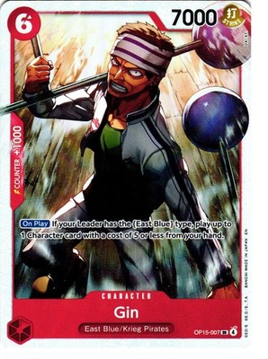 GIN OP15-007 SUPER RARE ADVENTURE ON KAMI'S ISLAND ONE PIECE NEAR MINT
