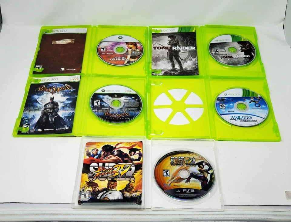 Lot of 10 Xbox, Wii, PS2, PS3 Games (COD, Tomb Raider, Street Fighter) TESTED - Image 4 of 4