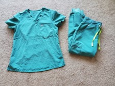 Figs Scrubs Set Zamora Joggers Catarina Shirt Short Sleeved Women's Small