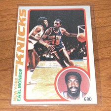 1978-79 Topps Basketball Card Earl Monroe New York Knicks #45 NM
