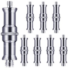 8 Pieces Standard 1/4 to 3/8 Inch Metal Male Convertor Threaded Screw Adapter...