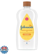 Johnson's Baby Mineral Oil Enriched with Shea and Cocoa Butter for Baby Massa