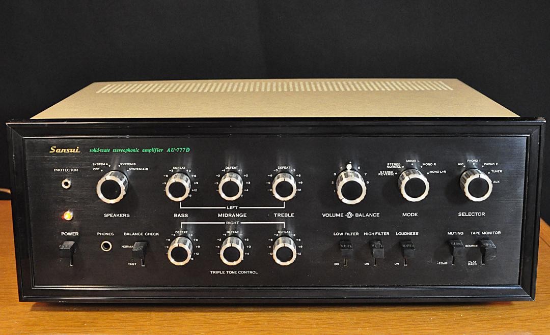Sansui AU-777Dプリアンプ Sansui AU-777D Stereo Integrated Amplifier 1969 Vintage