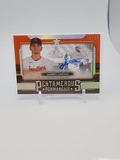2023 Topps Five Star Pentamerous Penmanship Andres Gimenez Orange 3/3  Auto 