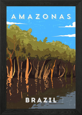 Amazonas Brasilien Gerahmtes Wandbild Poster Leinwanddruck Bild