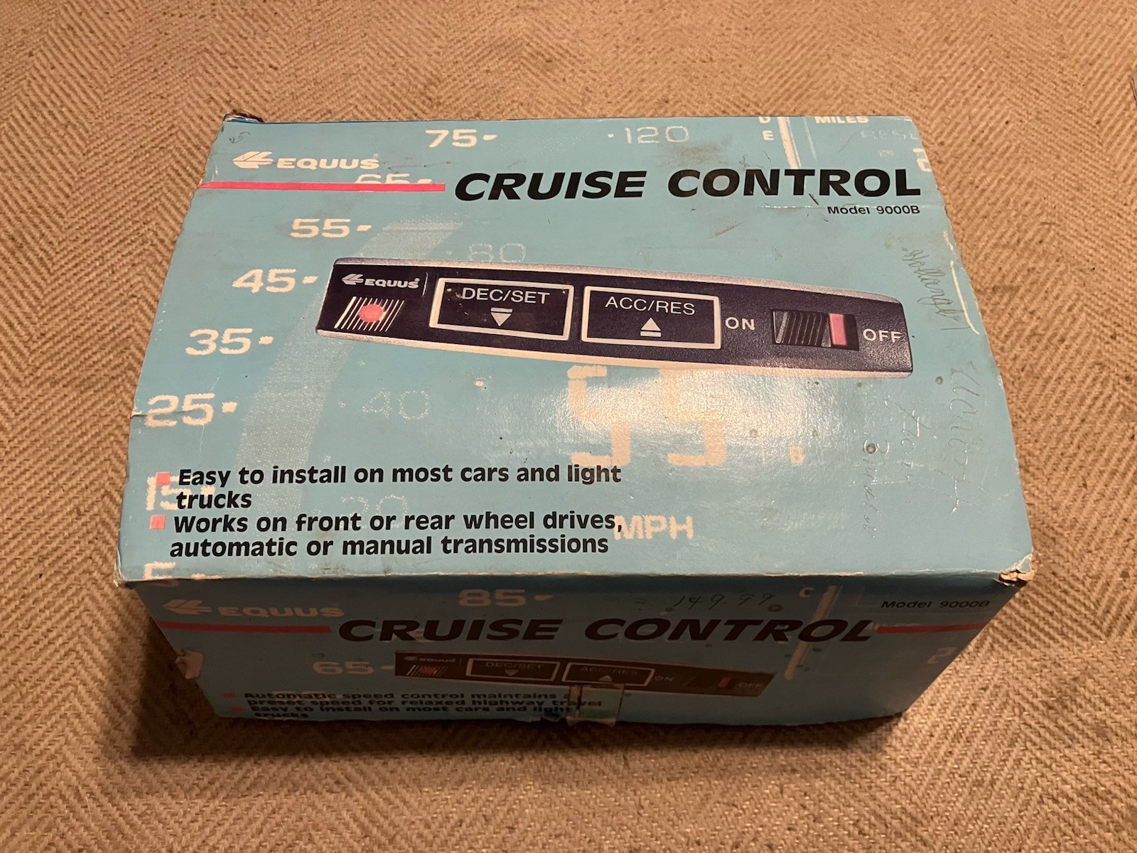 Vintage Equus Model # 9000-B Universal Cruise Control Kit Boxed NOS