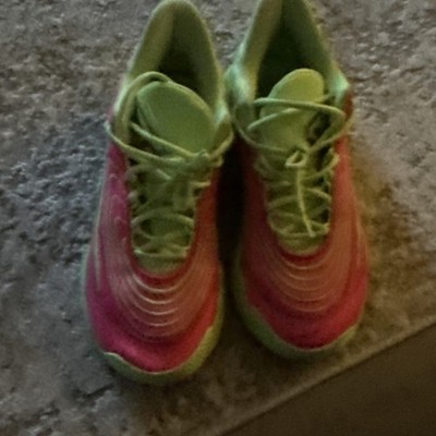Nike Giannis Immortality Men s Low Top Lace-Up Athletic Sneakers Pink Green