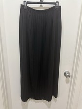 Vintage 90's Women's Apostrophe Black Pleated Skirt Size Medium Made In USA