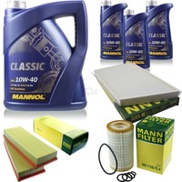 Inspektionspaket 8L Mannol 10W-40 FüR Mercedes W203 C 240 C209 320 280 A209