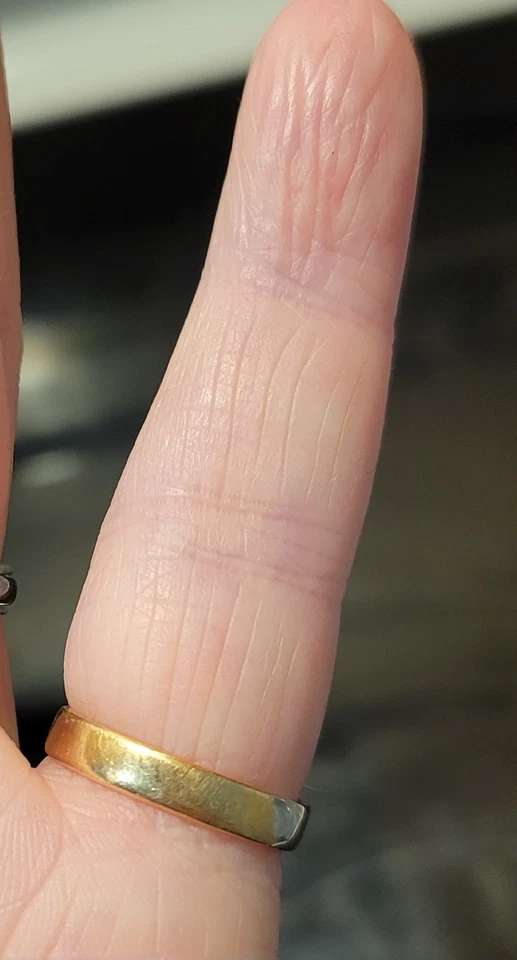 14K Yellow Gold Sapphire Diamond Channel Set Eternity Band Ring Size 6 - Image 3 of 4