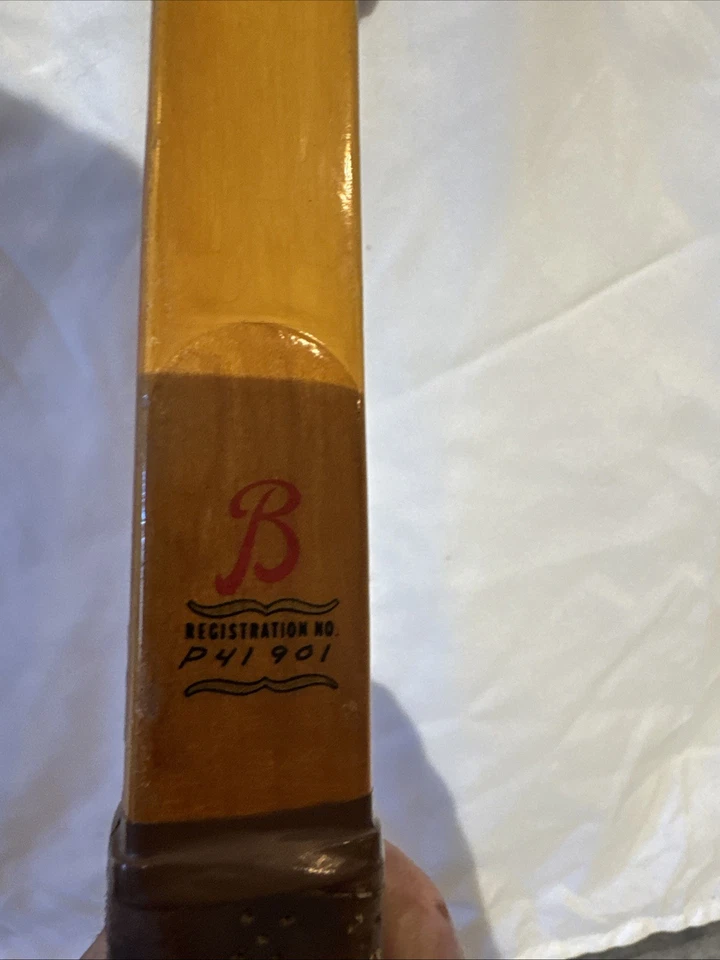 Raqueta de tenis de madera vintage Bancroft Foto 4 de 4