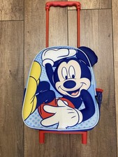 B-Ware | Kinderrucksack Kindergartentasche 3D Trolley Mit Rädern Mickey Mouse